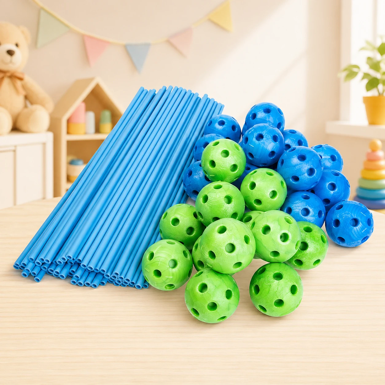 72-Piece Secret Base Fort Building Kit 4