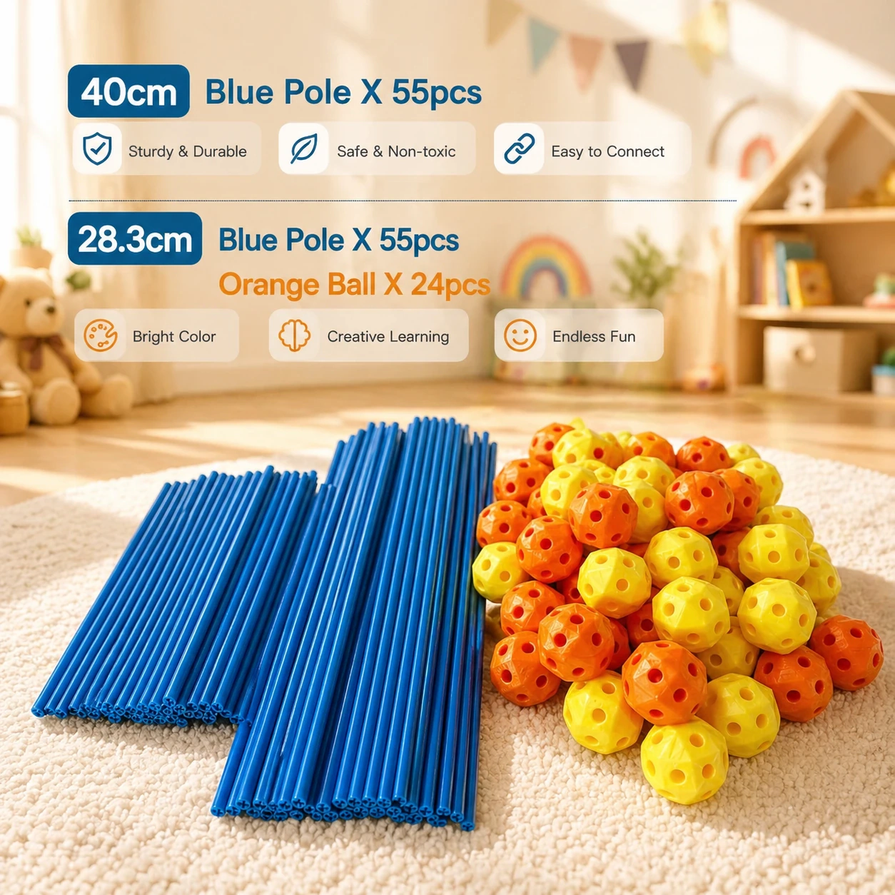 100-Piece STEM Fort Building Kit 4